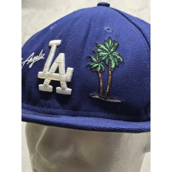 New Era Los Angeles Dodgers Fitted Hat 7 3/8 City Of Los Angeles Themed Blue - Picture 5 of 14
